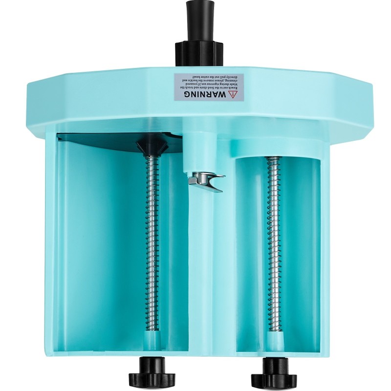 Manuaalinen vihannes- ja hedelmäleikkuri ruostumatonta terästä paksuus säädettävissä 0–12 mm kaksi syöttöaukkoa