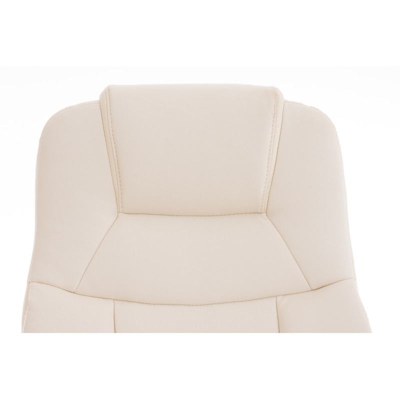 Ergonominen toimistotuoli säädettävällä korkeudella ja keinonahkapäällysteellä