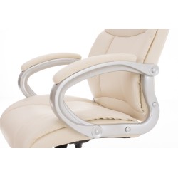 Ergonominen toimistotuoli säädettävällä korkeudella ja keinonahkapäällysteellä