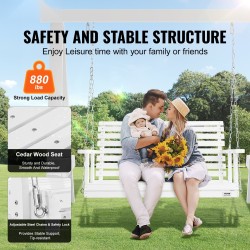 Terassikeinu setripuinen valkoinen 1240x710x600 mm 400 kg kantavuus