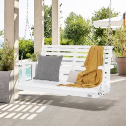 Terassikeinu setripuinen valkoinen 1240x710x600 mm 400 kg kantavuus