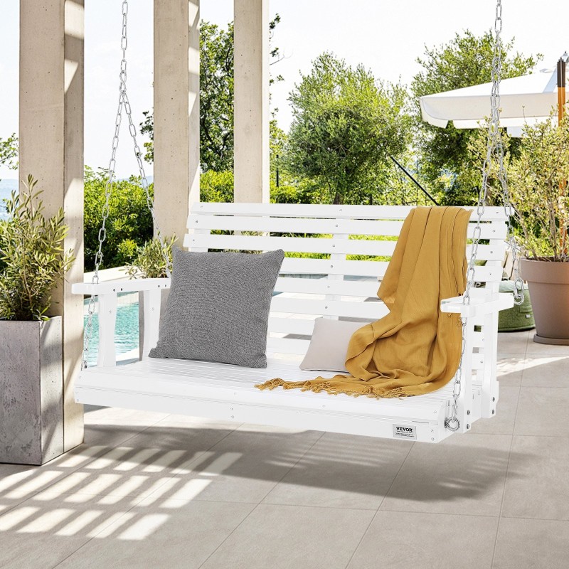 Terassikeinu setripuinen valkoinen 1240x710x600 mm 400 kg kantavuus