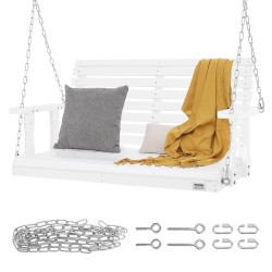 Terassikeinu setripuinen valkoinen 1240x710x600 mm 400 kg kantavuus