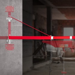 Sähkövinssin tukivarsi hiiliterästä 600 kilon kantavuudella 180 asteen kääntyvä jatkettava putki