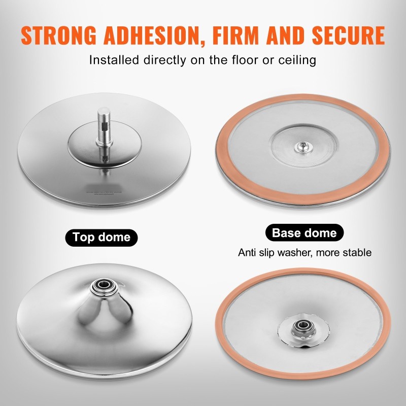 Tanssitanko teräksinen 45 mm korkeussäädettävä pyörivä staattinen 200 kg