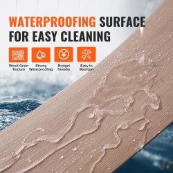 Itsekiinnittyvät vinyylilaatat 914x152 mm 36 kpl 2,5 mm puukuosi vedenpitävä
