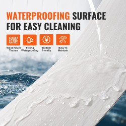 Irtoliimattavat vinyylilaatat 36 kpl 914x152 mm 2,5 mm vaalea harmaa puunsyy