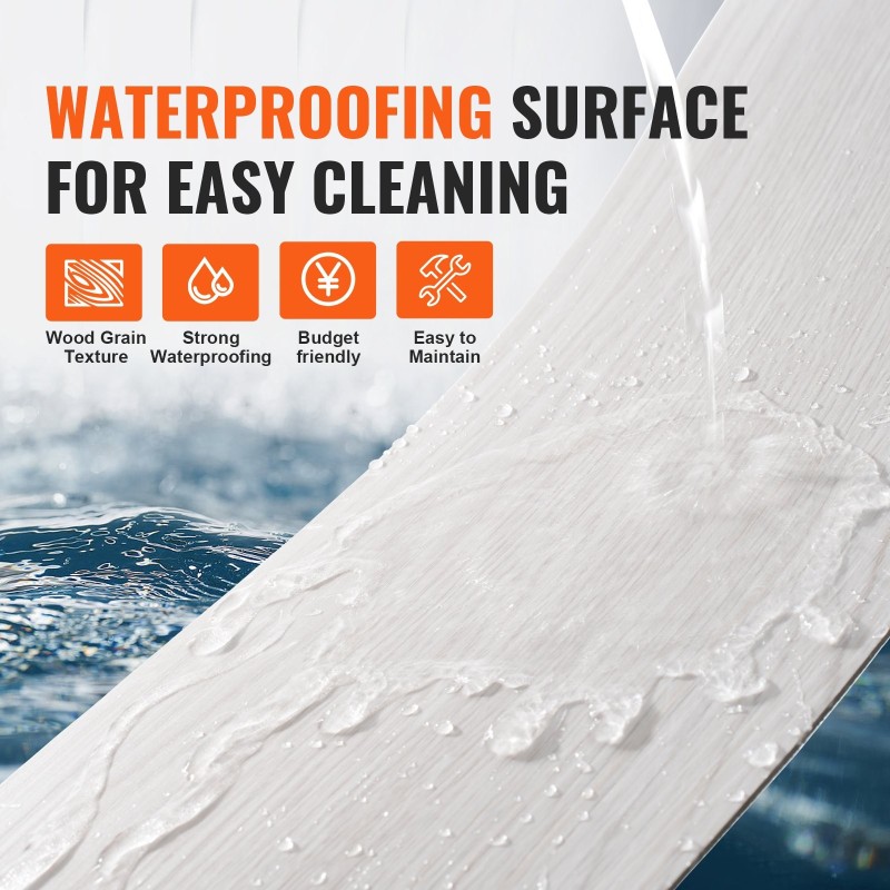 Irtoliimattavat vinyylilaatat 36 kpl 914x152 mm 2,5 mm vaalea harmaa puunsyy