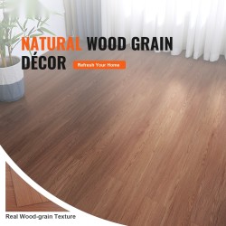 Itsekiinnittyvät vinyylilaatat 36 kpl 914x152 mm 2,5 mm syvänruskea