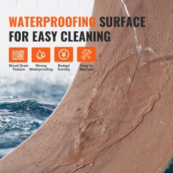 Vinyylilattialaatat vinyyli 1220 x 185 mm 5,5 mm 10 kpl syvänruskea puunsyykuvio