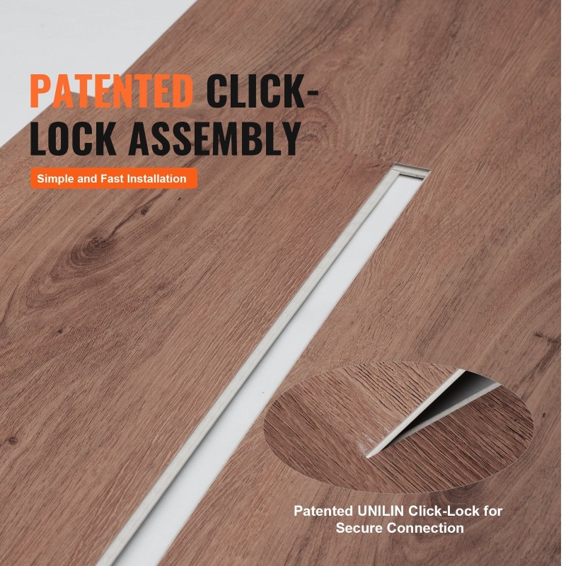 Vinyylilattialaatat vinyyli 1220 x 185 mm 5,5 mm 10 kpl syvänruskea puunsyykuvio