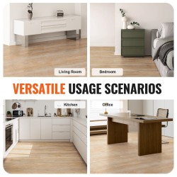 Vinyylilaatat napsautuslukittavat 1220×185 mm 5,5 mm 10 kpl luonnollinen puunsyykuvio