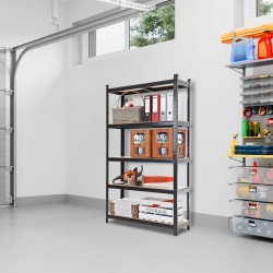 Järeä varastohylly 90x180x40 cm, 5 tasoa, kantavuus 175kg/taso