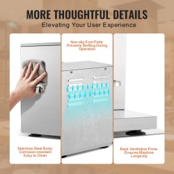 Maitotee ja milkshakesekoitin ammattikäyttö 120 W ruostumaton teräsrunko 750 ml