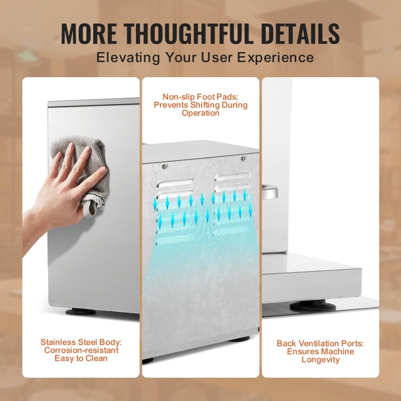 Kaksipäinen milkshakeri ruostumattomasta teräksestä valmistettu kaksi 750 ml kulhoa ammattikäyttöön