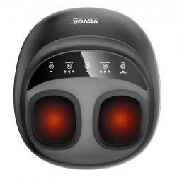 Sähköinen jalkahieroja lämmityksellä syvävaikutteinen rullaus shiatsu kompressio ajastimella sopii kengänkokoon 12