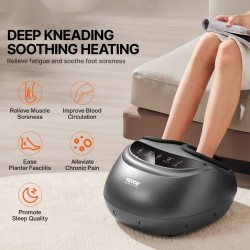 Sähköinen jalkahieroja lämmityksellä syvävaikutteinen rullaus shiatsu kompressio ajastimella sopii kengänkokoon 12