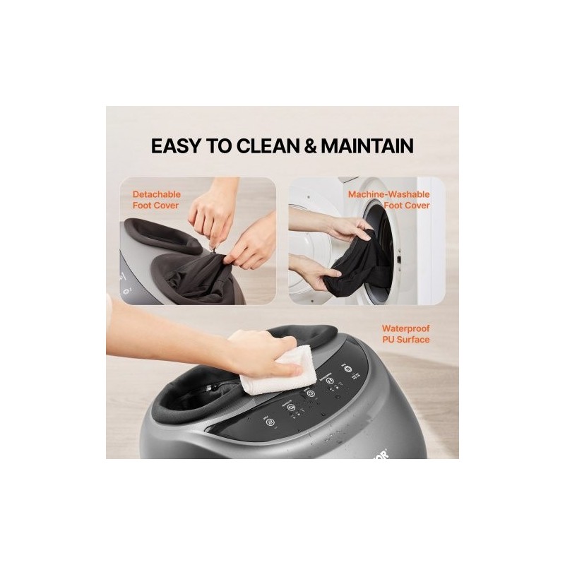 Sähköinen jalkahieroja lämmityksellä syvävaikutteinen rullaus shiatsu kompressio ajastimella sopii kengänkokoon 12