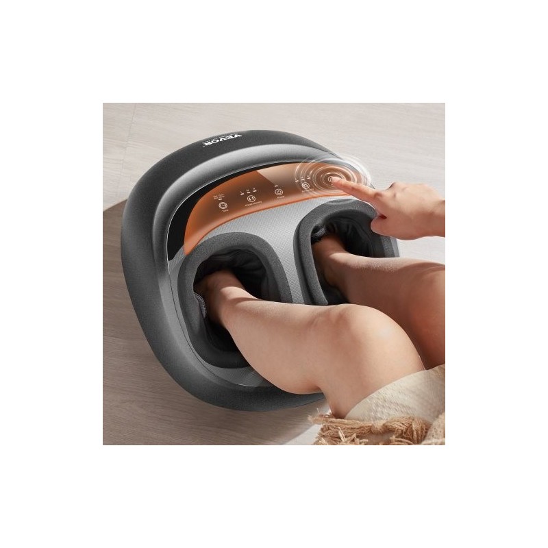 Sähköinen jalkahieroja lämmityksellä syvävaikutteinen rullaus shiatsu kompressio ajastimella sopii kengänkokoon 12