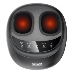 Sähköinen jalkahieroja lämmityksellä syvävaikutteinen rullaus shiatsu kompressio ajastimella sopii kengänkokoon 12