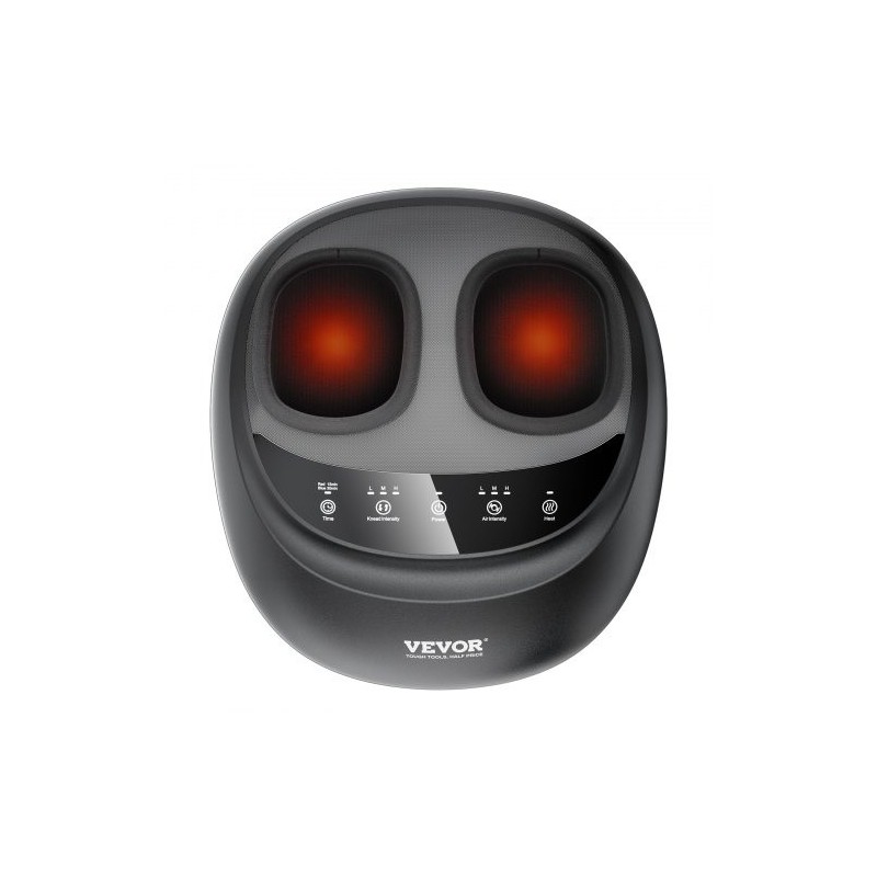 Sähköinen jalkahieroja lämmityksellä syvävaikutteinen rullaus shiatsu kompressio ajastimella sopii kengänkokoon 12