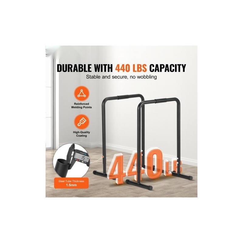 Dippiteline teräs 200 kg kantavuus säädettävä korkeus ja leveys pehmustetut kahvat