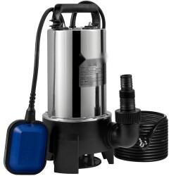 Upotettava ruostumattomasta teräksestä valmistettu vesipumppu 1100 wattia 20000 litraa tunnissa automaattisella