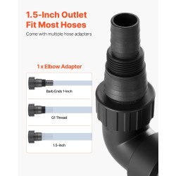 Uppopumppu ruostumaton teräs 710W 20000 l/h uimurikytkin jätevesi