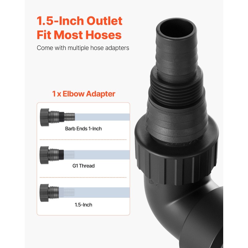 Uppopumppu ruostumaton teräs 710W 20000 l/h uimurikytkin jätevesi