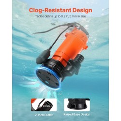 Uppopumppu 1500 W valurautarunko IPX8 22800 litraa tunnissa 18 metriä uimurikytkin