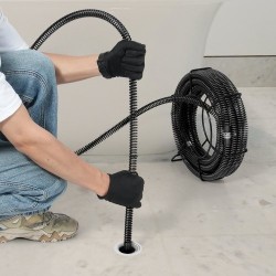 Viemärin puhdistuskaapeli 65Mn jousiteräs 13,7m 22mm kuusi leikkuupäätä 20–150mm