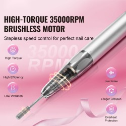 Akkukäyttöinen sähkökynsiviila harjaton moottori 35000 kierrosta minuutissa 2500 mAh akku lataustelakalla