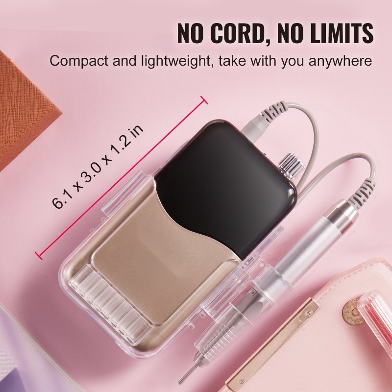 Akkukäyttöinen sähkökynsiviila harjaton moottori 35000 kierrosta minuutissa 2500 mAh akku lataustelakalla