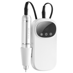 Sähköinen ladattava kynsipora alumiinirunko 2000mAh 35000RPM LCD-näyttö 6 hiontapäätä 50 hiomanauhaa