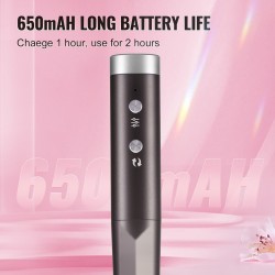 Langaton ladattava kynsiporakone CNC-alumiinirunko 650 mAh 50 kpl hiomanauhoja