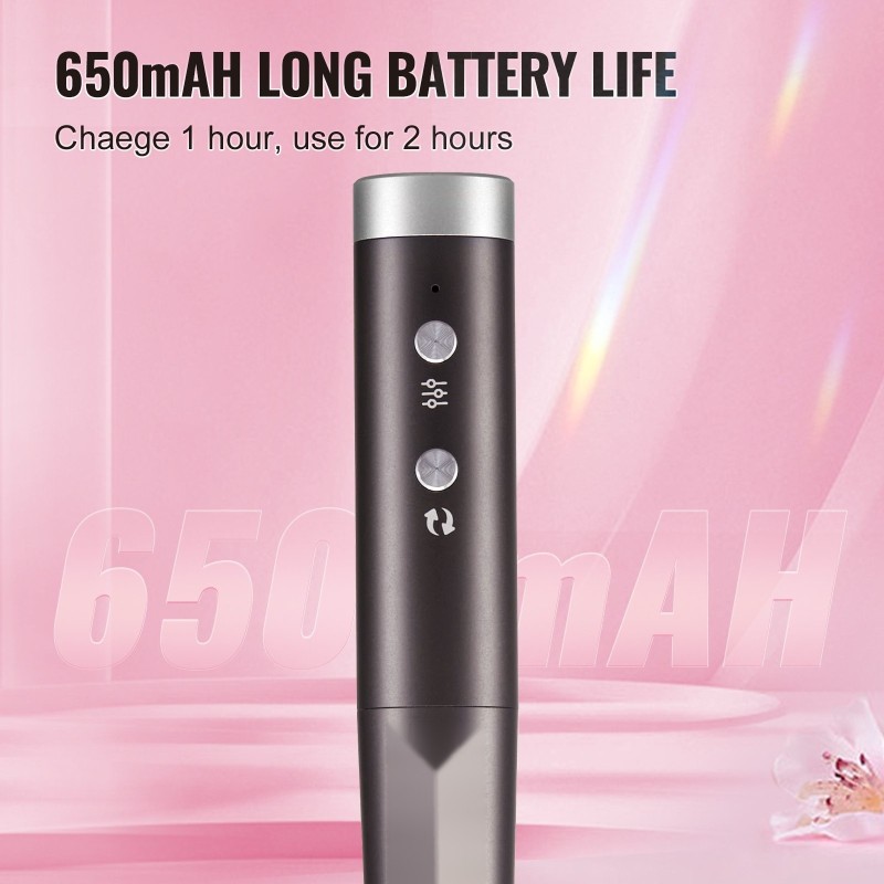 Langaton ladattava kynsiporakone CNC-alumiinirunko 650 mAh 50 kpl hiomanauhoja