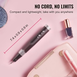 Langaton ladattava kynsiporakone CNC-alumiinirunko 650 mAh 50 kpl hiomanauhoja