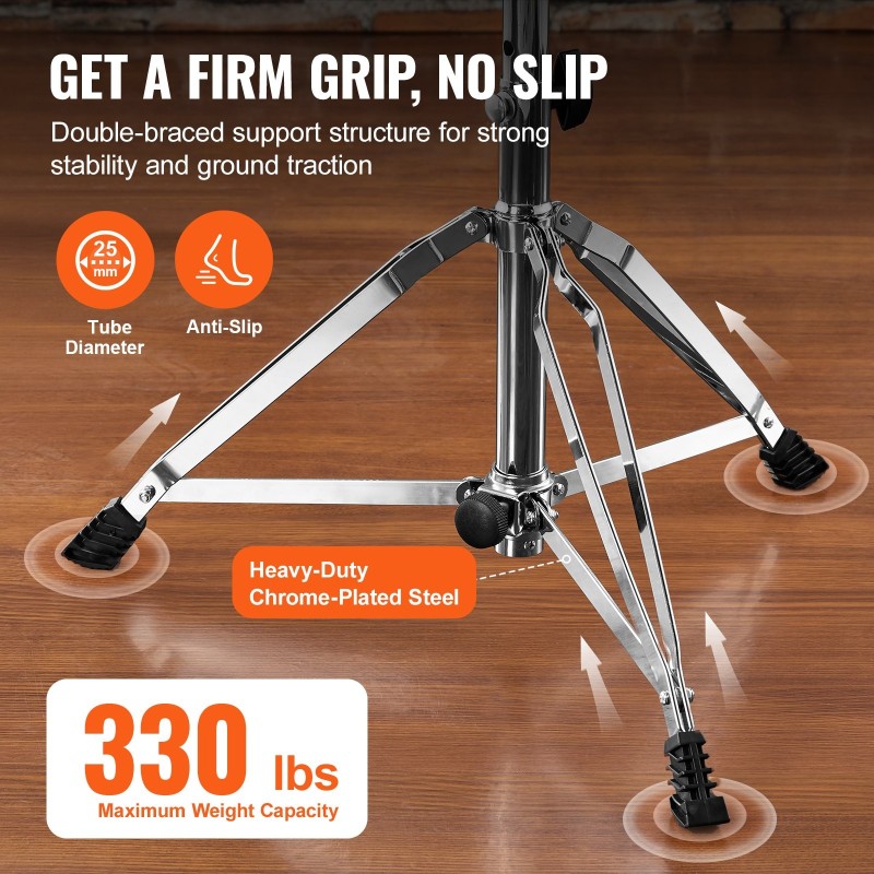 Rumpujakkara seosteräsrunko PU-verhoilu muistivaahto 490–585 mm säädettävä 360 asteen pyörivä 150 kg