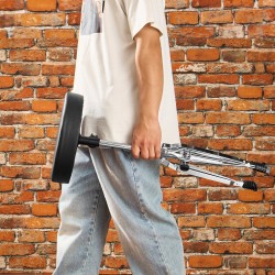 Rumpujakkara seosteräsrunko PU-verhoilu muistivaahto 490–585 mm säädettävä 360 asteen pyörivä 150 kg