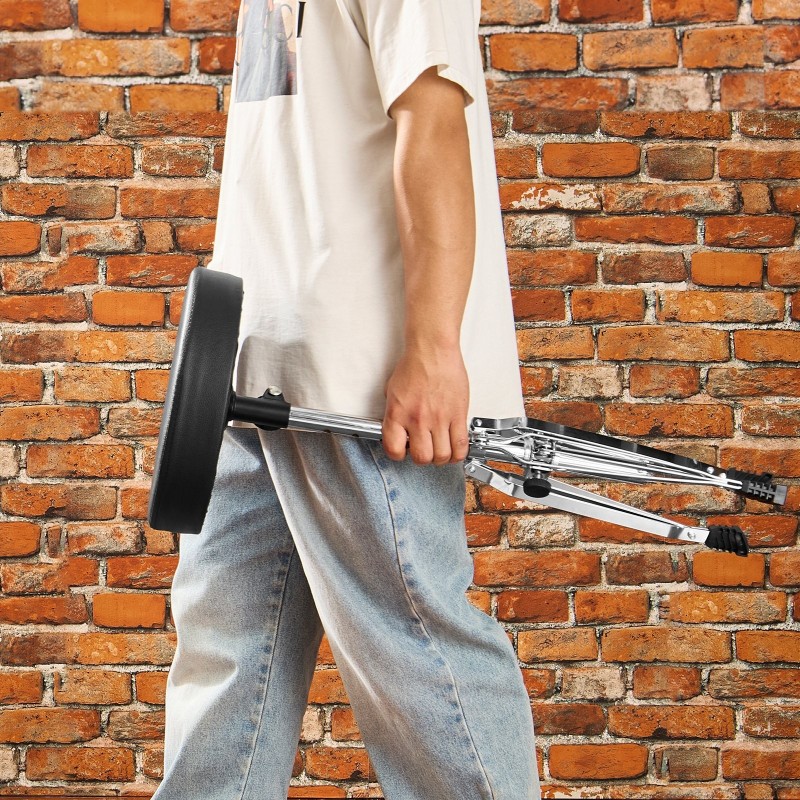 Rumpujakkara seosteräsrunko PU-verhoilu muistivaahto 490–585 mm säädettävä 360 asteen pyörivä 150 kg