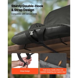 Taitettava stadiontuoli kuusiportainen selkänoja Oxford-kangas leveä istuin paksu pehmuste kyynärnojat