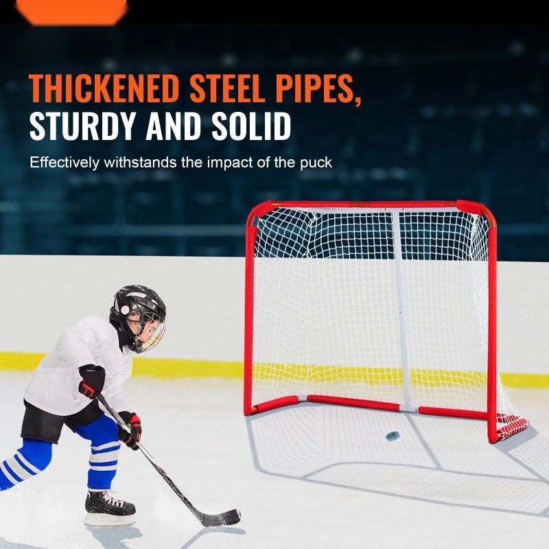 Nuorten katukiekkomaali teräsrunko 1370x600x1120 mm kevyt sisä ja ulkokäyttö verkko mukana