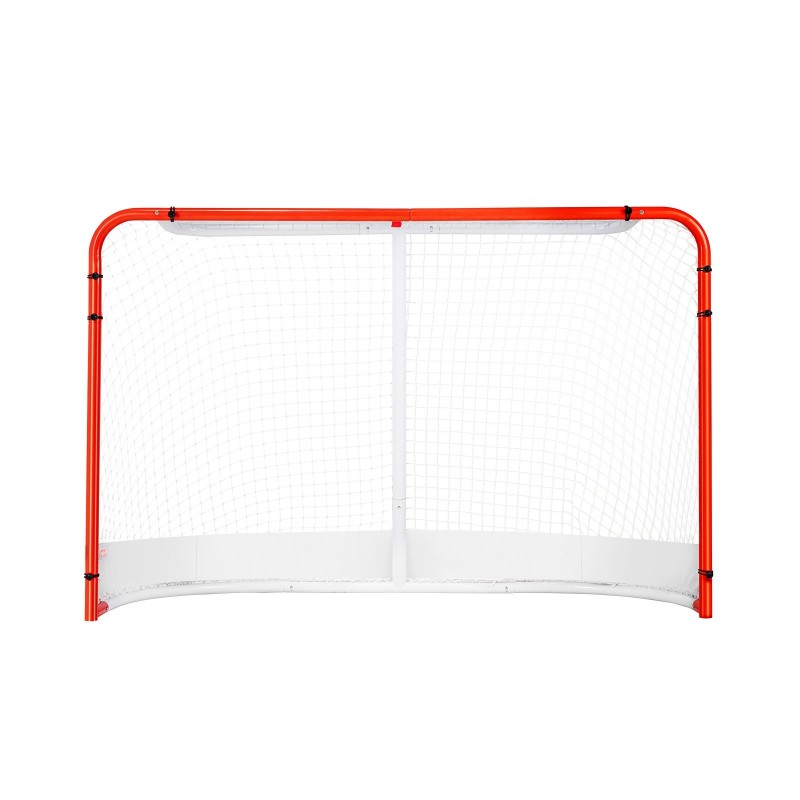Teräsrunkoinen katuhockey-maali 1830x640x1220 mm vahvistetulla verkolla sisä- ja ulkokäyttöön