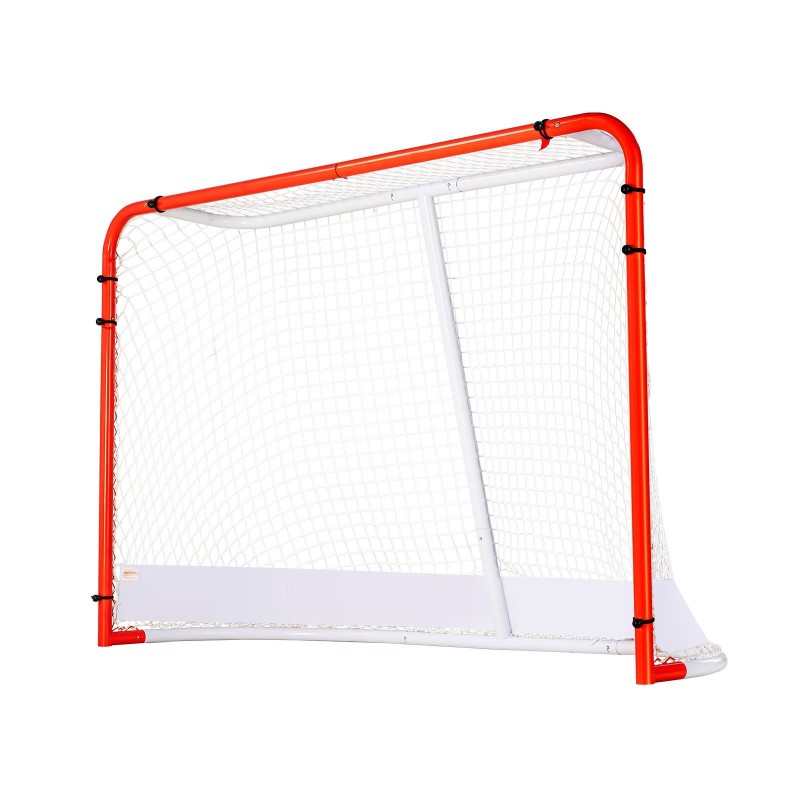 Teräsrunkoinen katuhockey-maali 1830x640x1220 mm vahvistetulla verkolla sisä- ja ulkokäyttöön