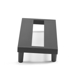 Kitarapedaalilauta 6063 alumiiniseos 380 x 145 mm 4 6 pedaalille kantolaukulla