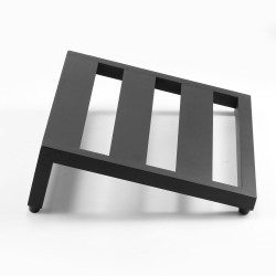 Kitarapedaalilauta 6063 alumiiniseos 508 x 280 mm 10 12 pedaalille keikoille