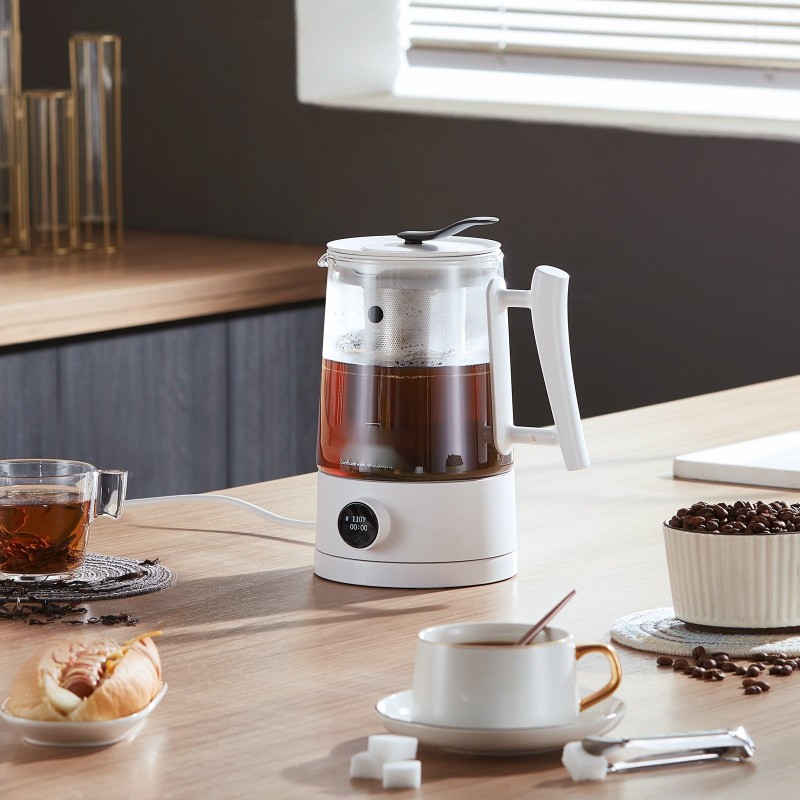 Vetyvesikannu 1,5 l borosilikaattilasilla elektrolyysitekniikalla kahvin ja teen valmistukseen