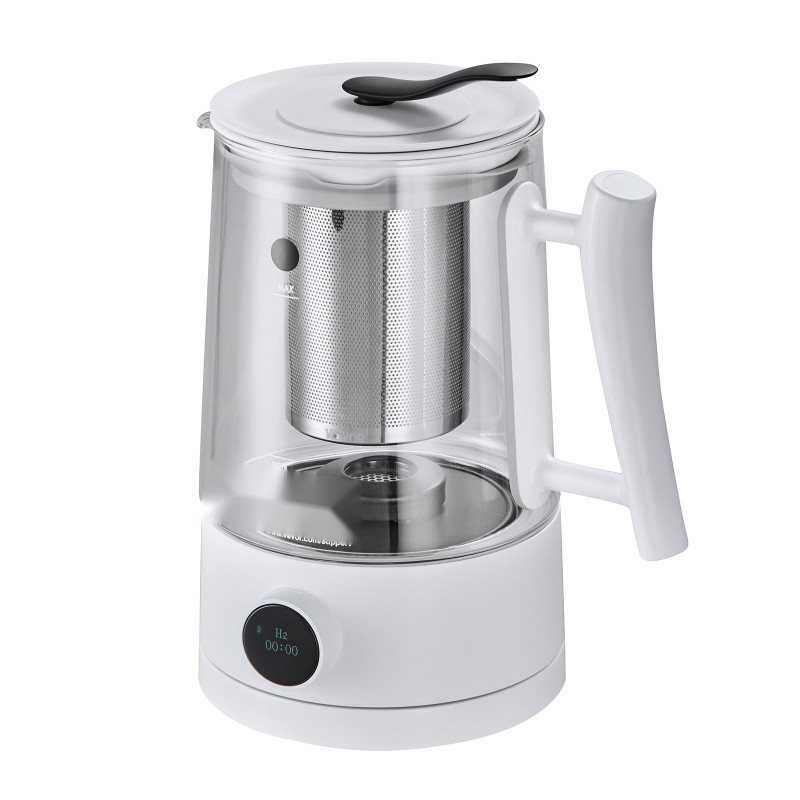 Vetyvesikannu 1,5 l borosilikaattilasilla elektrolyysitekniikalla kahvin ja teen valmistukseen