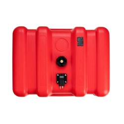 Meripolttoainesäiliö 55 l siirrettävä suurtiheyksinen polyeteeni perämoottoriveneille polttoaineletku punainen