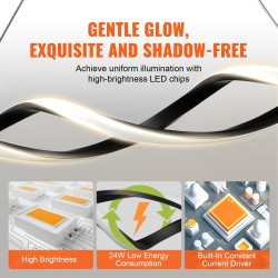 LED-riippuvalaisin 24W himmennettävä 3000–6000K metallirunko silikonivarjostin kaukosäädin keittiöön